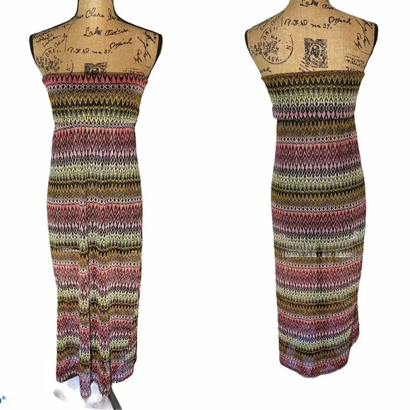 No Boundaries Dresses No Boundaries Strapless Knit Maxi Tube